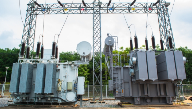 Power line transformer