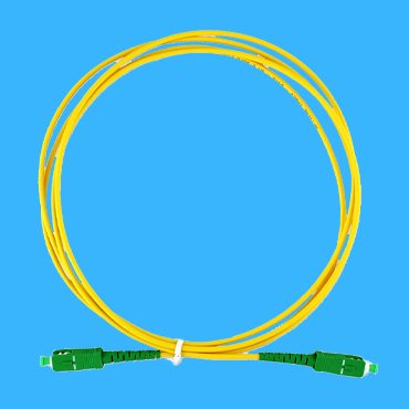 SC APC to SC APC Simplex Patch Cord Cable