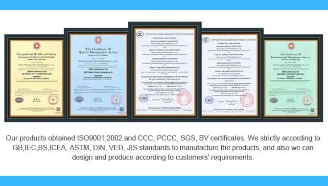 Company Certificates