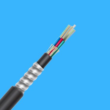 Interlock Armored fiber optic cable